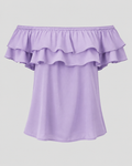 Elegant Off-Shoulder Ruffle Blouse