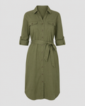 Utility Belted Shirt Dress