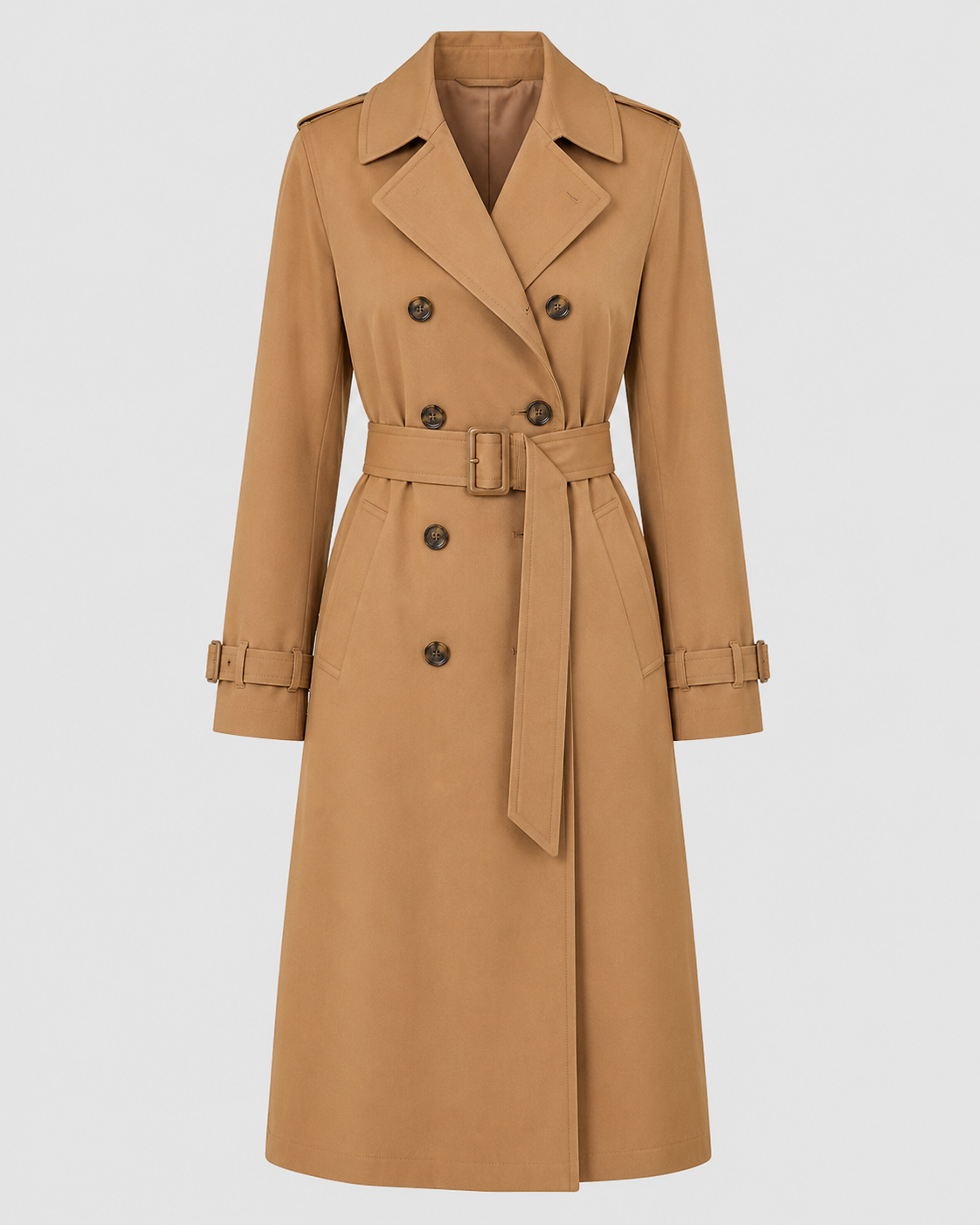 Classic Double-Breasted Trench Coat