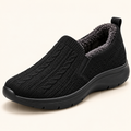 Women's Cozy Knit Fur-Lined Slip-On Walking Shoes – Lightweight Everyday Comfort Sneakers